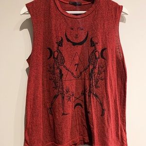 Urban Outfitters Skeleton Muscle Tee
